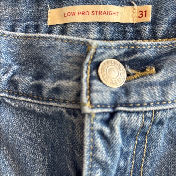 Levi's Denim - Levi's Blue Low Pro Straight Leg Jeans